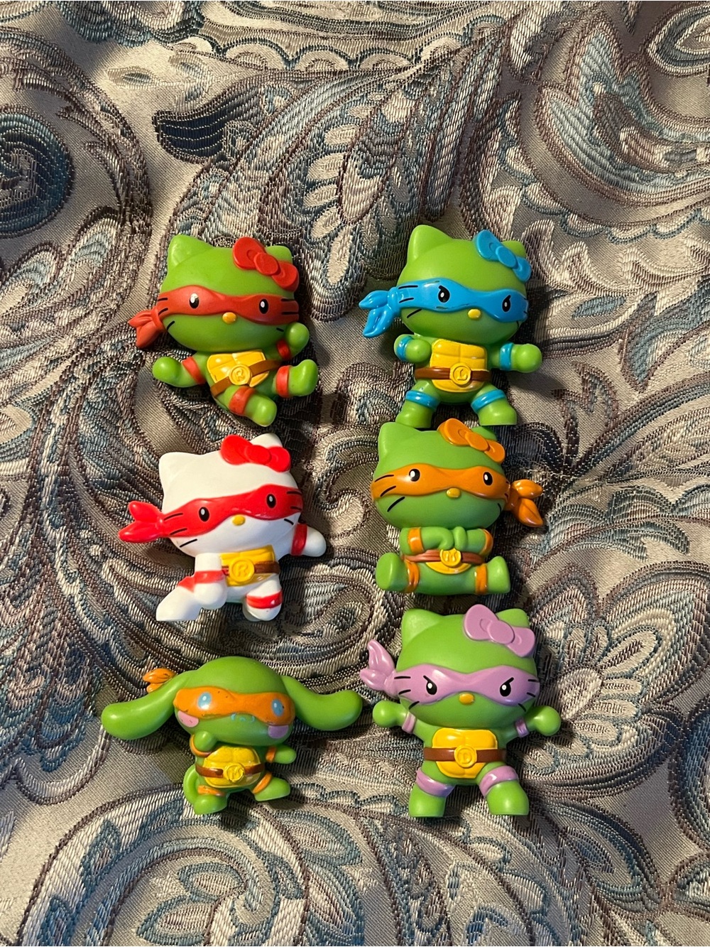 2025 McDonald's Hello Kitty Sanrio x TMNT Crossover Lot Of 6